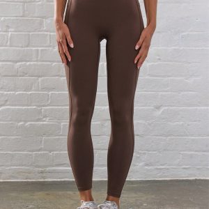 MUSERA Ribbed Waist Contour Leggings