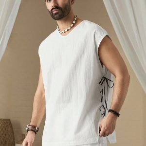 Manfinity KASUA Men Plain Sleeveless Strap Everyday Tank Top For Spring/Summer