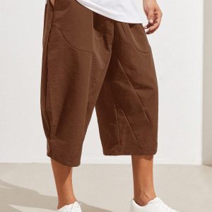Manfinity KASUA Men’s Solid Color Simple Daily Pants